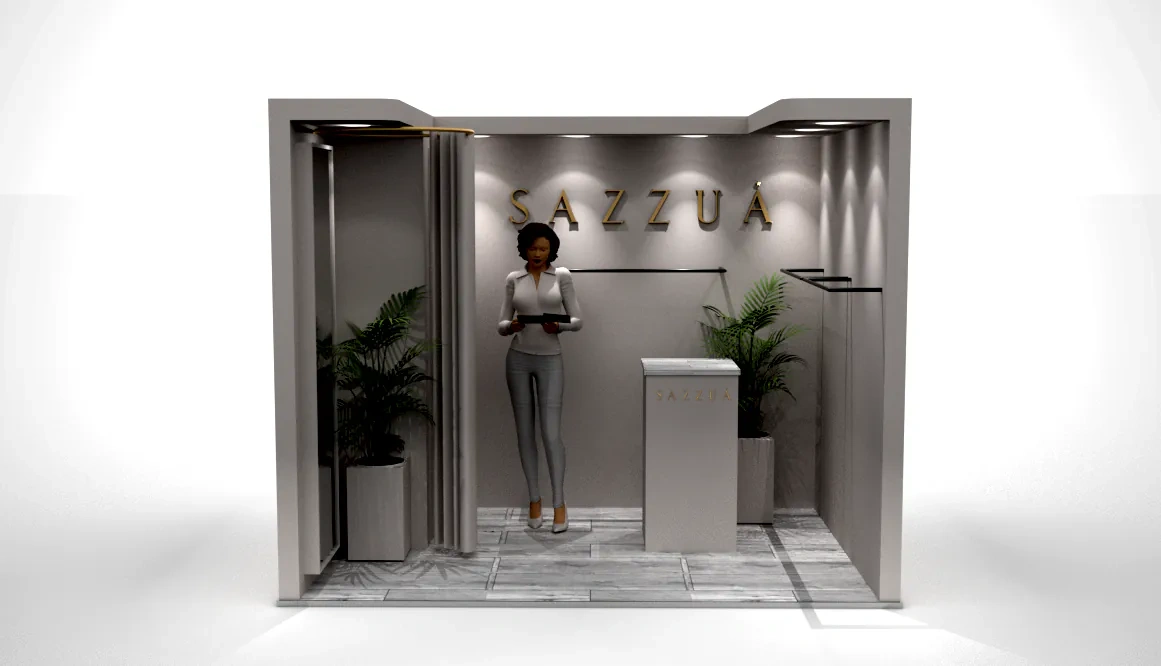 Perspectiva Interior 3D — BOUTIQUE FERIAL SAZZUA