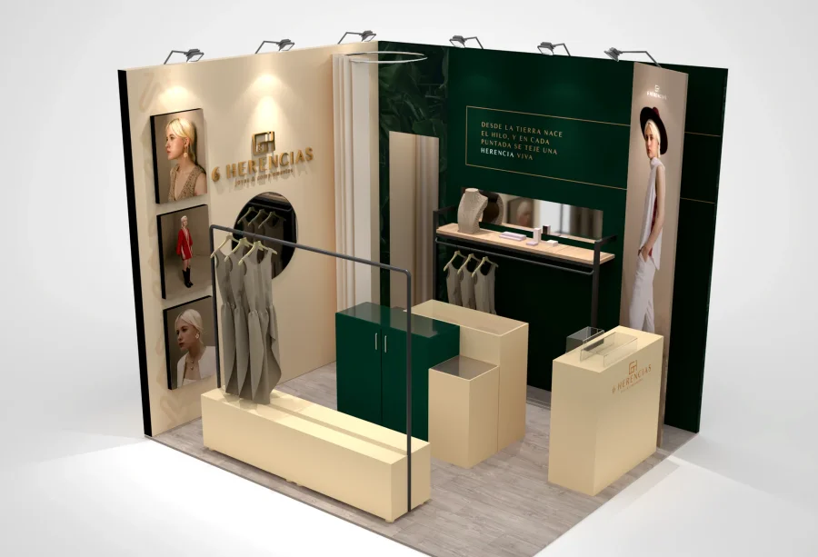 Render Conceptual: Stand Café Especial & Barismo 6 Herencias