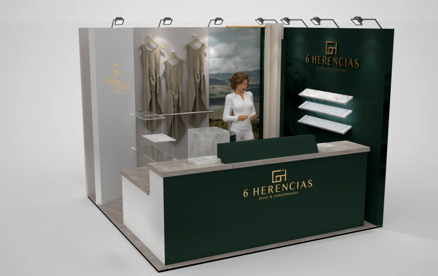 Render Conceptual: Propuesta Comercial Café 6 Herencias