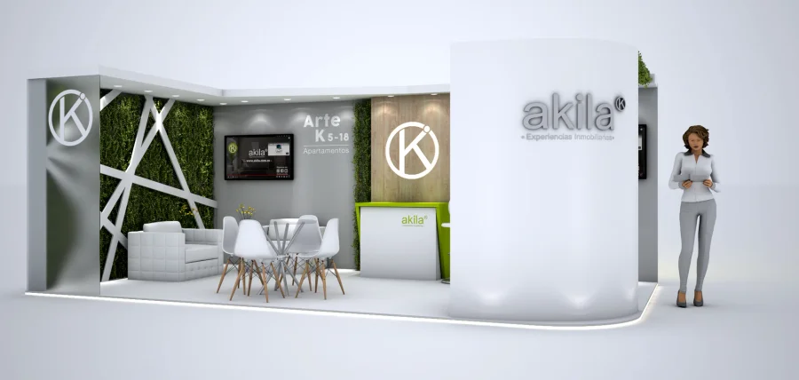 Render Conceptual: Showroom Corporativo Akila Experience
