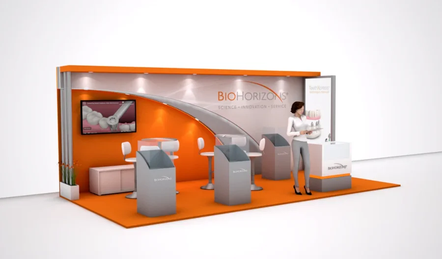 Render Conceptual: Stand Biotecnología & Salud Biohorizont