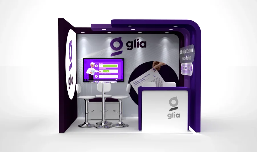 Render Conceptual: Stand Neurotecnología & Biotech Glia