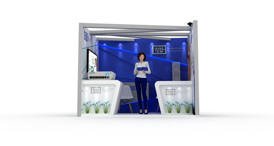 Render Conceptual: Stand Agroquímica & Nutrición Polco